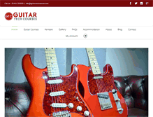 Tablet Screenshot of guitartechcourses.com